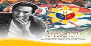 110th Birth Anniversary of Carlos “Botong” Francisco.